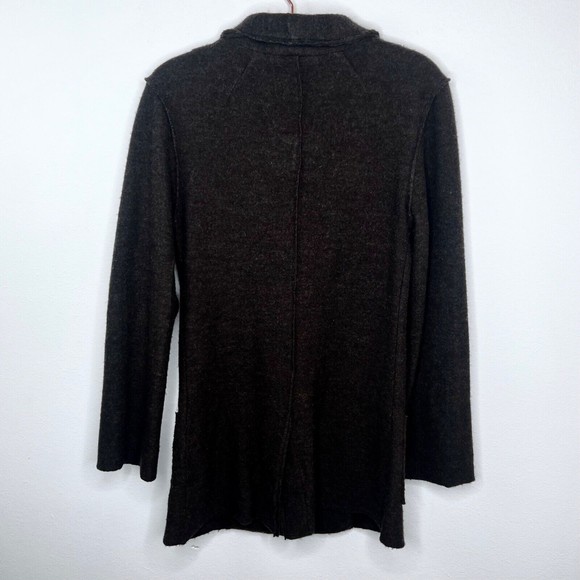 FP Beach Free People Womens Size XS Merino Wool One Button Blazer Jacket Brown - Picture 4 of 7